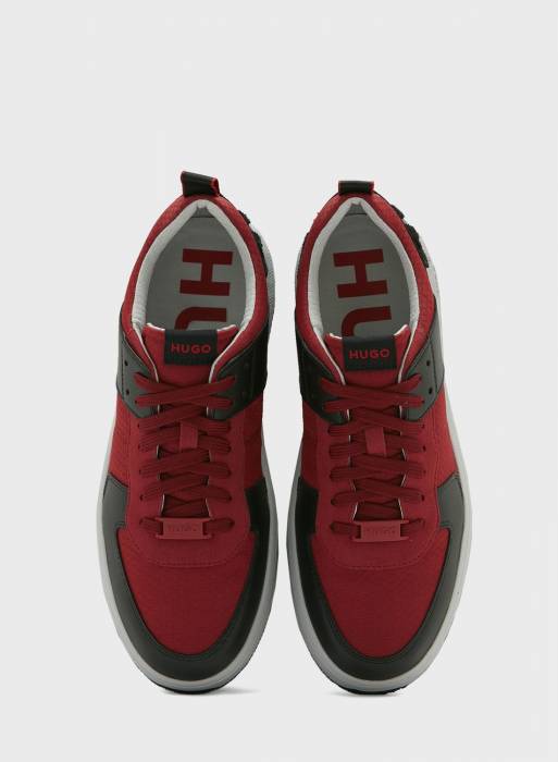 کفش اسپرت مردانه هوگو قرمز مدل 9490