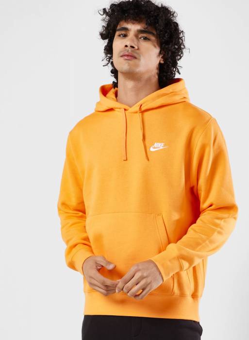 هودی سویشرت ورزشی بسکتبال مردانه نایک نارنجی مدل 9525