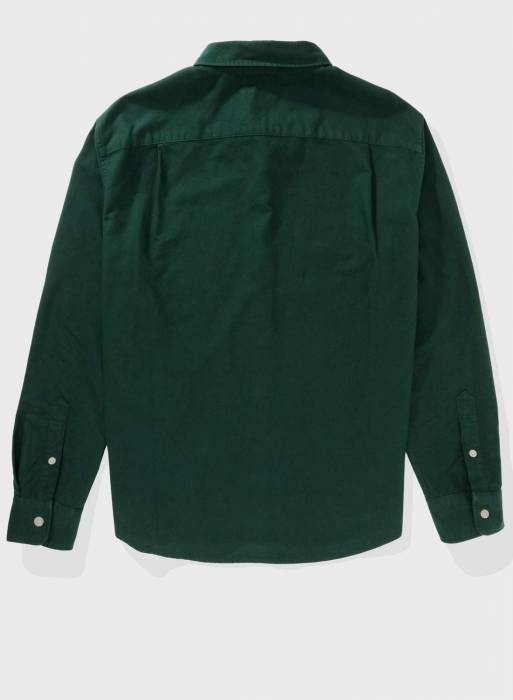 پیراهن کلاسیک مردانه سبز برند american eagle مدل 0406