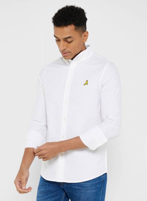پیراهن مردانه بریوسول سفید مدل 0453