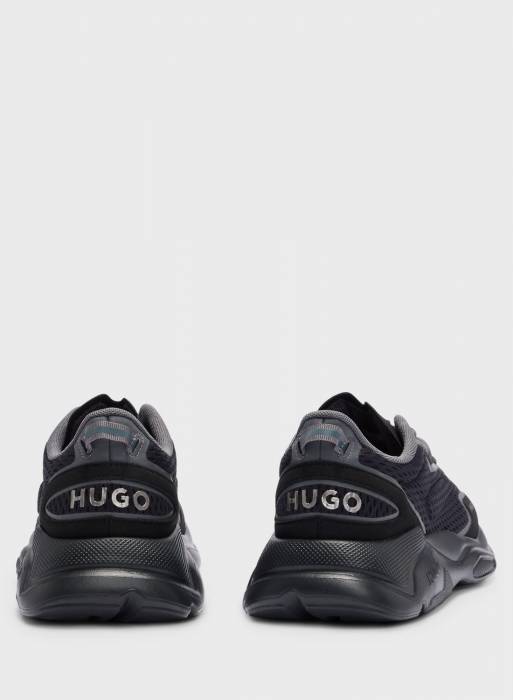 کفش اسپرت مردانه هوگو طوسی خاکستری مدل 1278