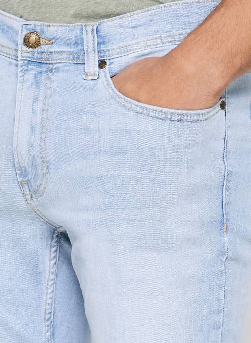 شلوار جین مردانه اسلیم فیت لی کوپر آبی روشن مدل 2081