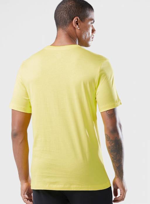 تیشرت ورزشی مردانه نایک زرد مدل 2083