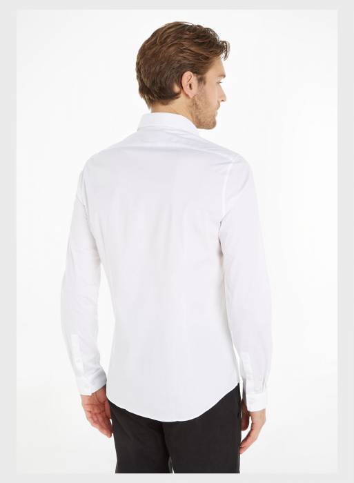 پیراهن اسلیم فیت مردانه کلوین کلاین سفید مدل 2621