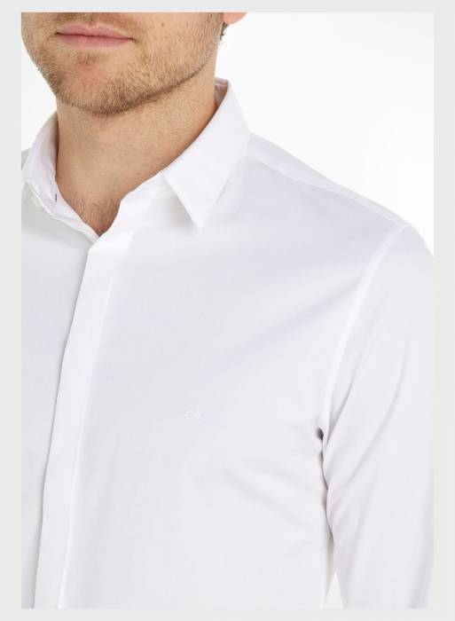 پیراهن اسلیم فیت مردانه کلوین کلاین سفید مدل 2621