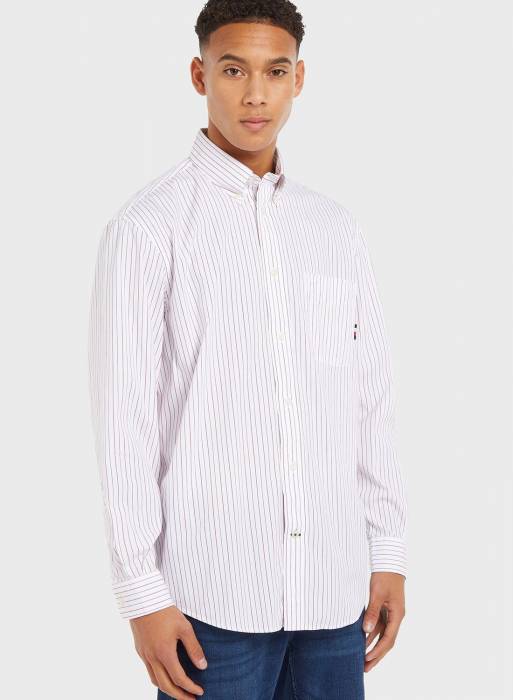 پیراهن مردانه تامی هیلفیگر سفید مدل 3176