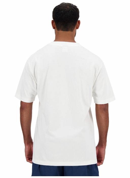 تیشرت ورزشی بسکتبال مردانه نیوبالانس سفید مدل 3674
