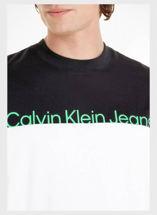 تیشرت جین مردانه کلوین کلاین مشکی سفید مدل 5690