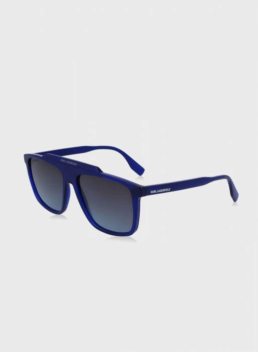عینک آفتابی مردانه آبی برند karl lagerfeld مدل 5844