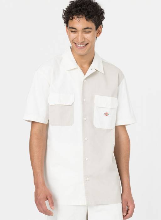 پیراهن مردانه دیکیز سفید مدل 6285
