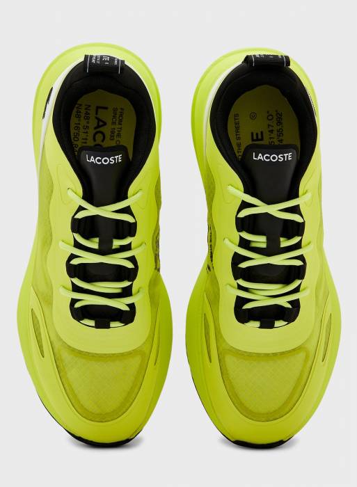 کفش اسپرت مردانه لاکوست زرد مدل 7300
