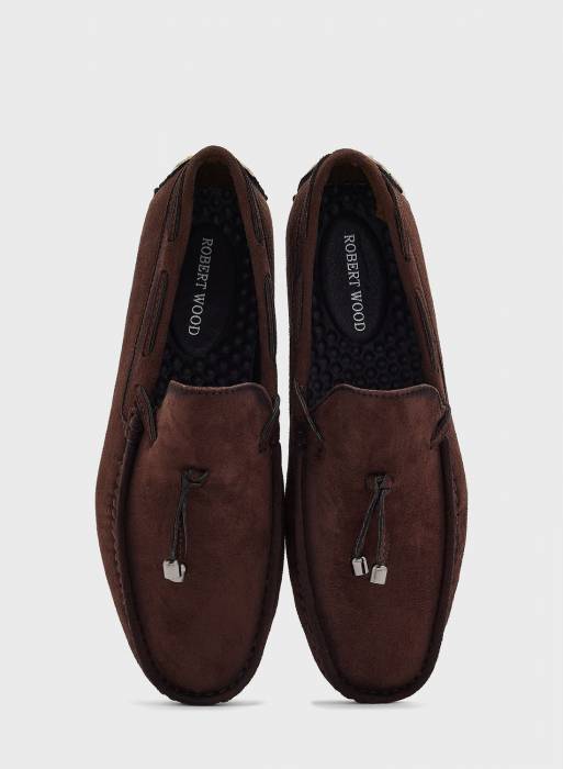 کفش جیر مردانه قهوه ای برند robert wood