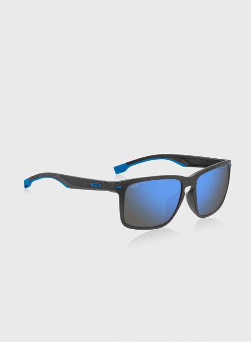 عینک آفتابی مردانه باس آبی مشکی مدل 7873
