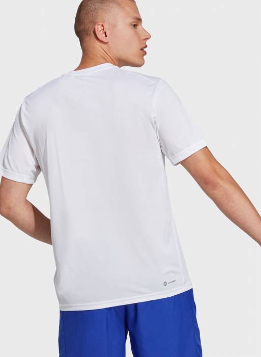 تیشرت ورزشی مردانه آدیداس سفید مدل 8098