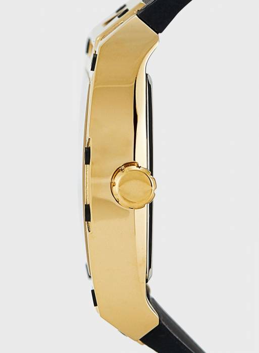 ساعت مردانه گس طلایی مشکی مدل 8262