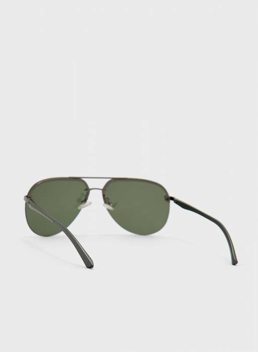 عینک آفتابی مردانه سبز مشکی برند robert wood
