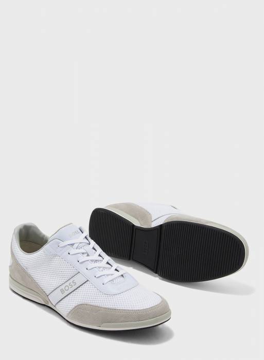 کفش اسپرت مردانه باس سفید مدل 9351