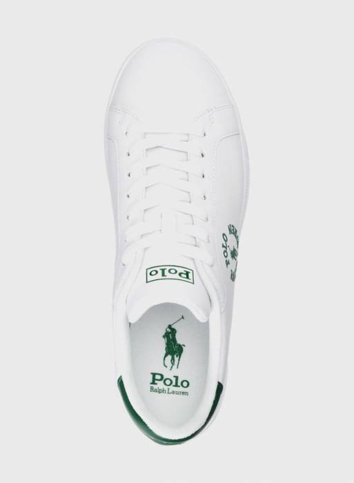 کفش اسپرت ساق بلند مردانه پولو رف لارن سبز سفید مدل 9376