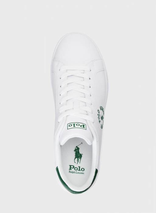 کفش اسپرت ساق بلند مردانه پولو رف لارن سبز سفید مدل 9376