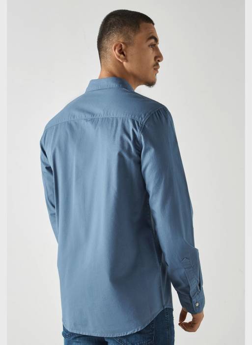 پیراهن مردانه لی کوپر آبی مدل 9556