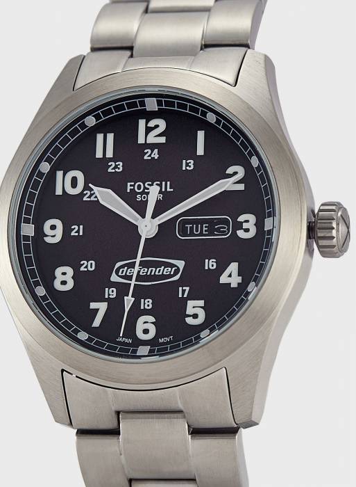 ساعت مردانه فسیل نقره ای مدل 9741