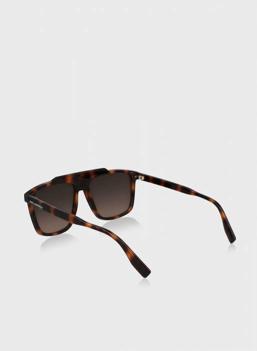 عینک آفتابی مردانه قهوه ای برند karl lagerfeld مدل 9742