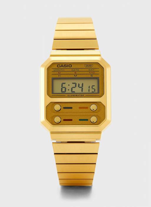 ساعت مردانه دیجیتال کاسیو طلایی مدل 0170