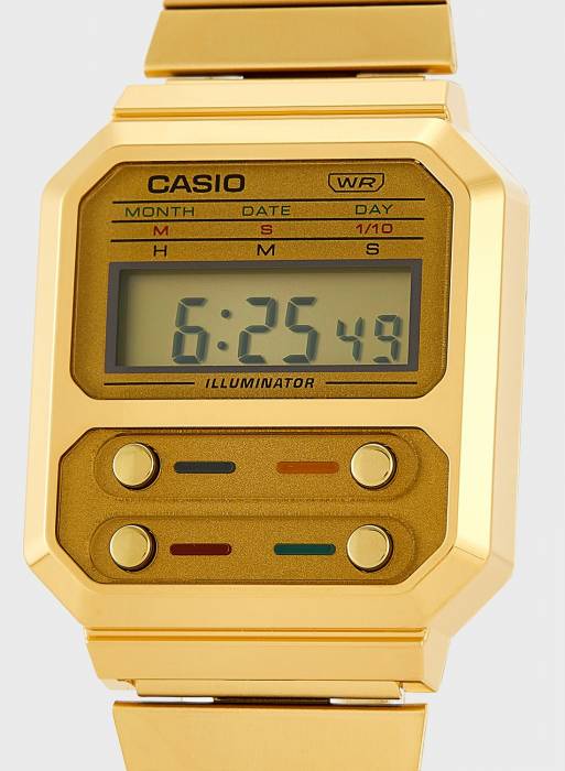 ساعت مردانه دیجیتال کاسیو طلایی مدل 0170