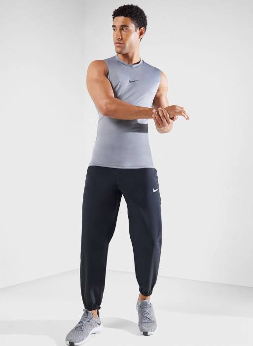 تیشرت لگ ورزشی مردانه نایک طوسی خاکستری مدل 0556