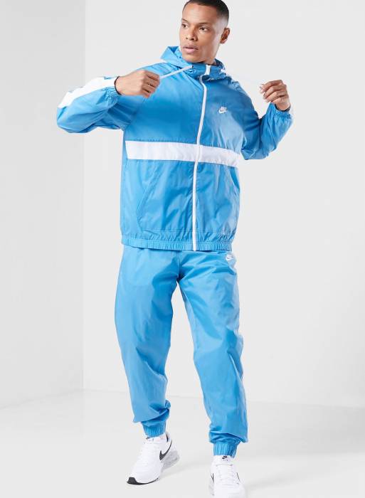 هودی سویشرت گرمکن ورزشی مردانه نایک آبی مدل 0859