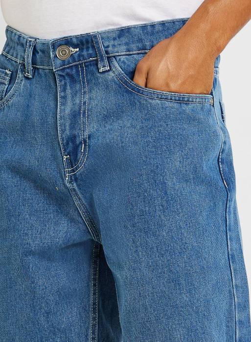 شلوارک کوتاه جین مردانه بریوسول آبی روشن مدل 1154