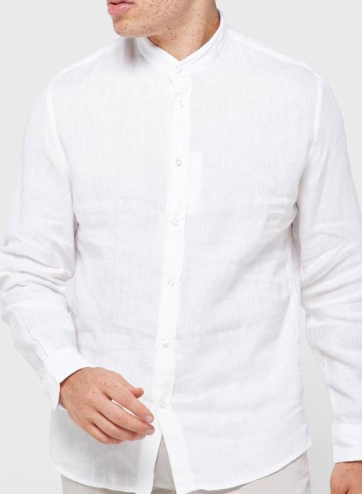 پیراهن مردانه مانگو سفید مدل 1212