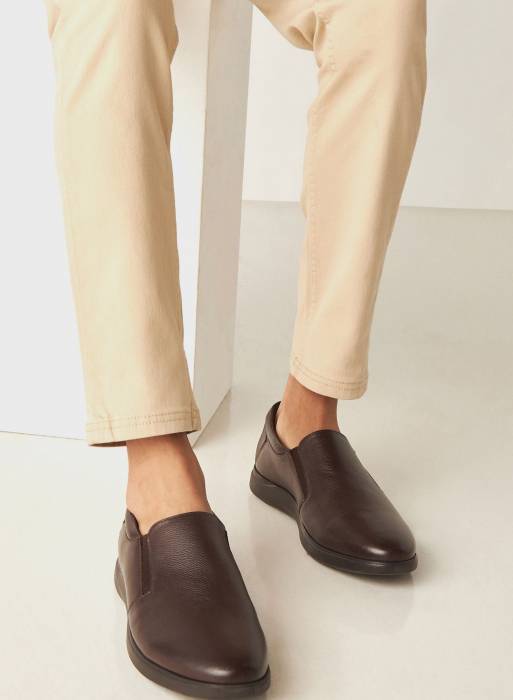 کفش راحت رسمی مردانه قهوه ای برند le confort مدل 1355
