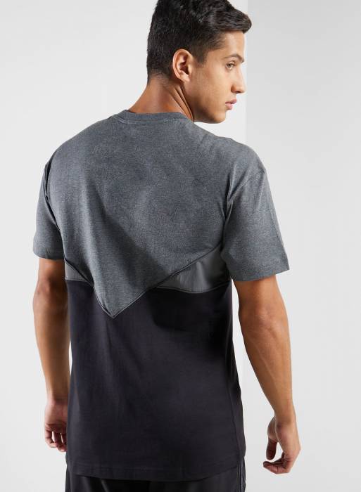 پیراهن مردانه آدیداس طوسی خاکستری مشکی مدل 2384