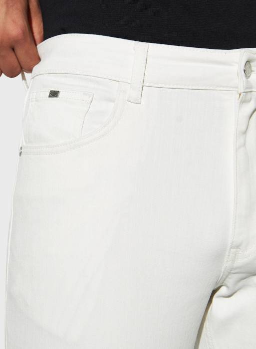 شلوار جین مردانه اسلیم فیت لی کوپر سفید مدل 2436