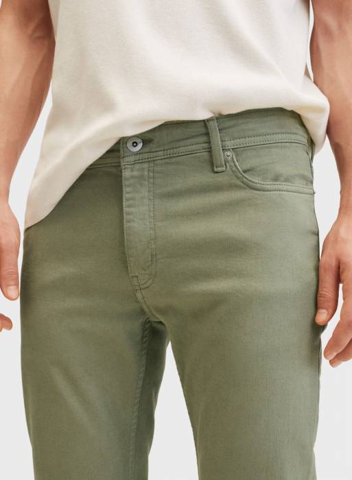 شلوار جین مردانه مانگو سبز مدل 2483