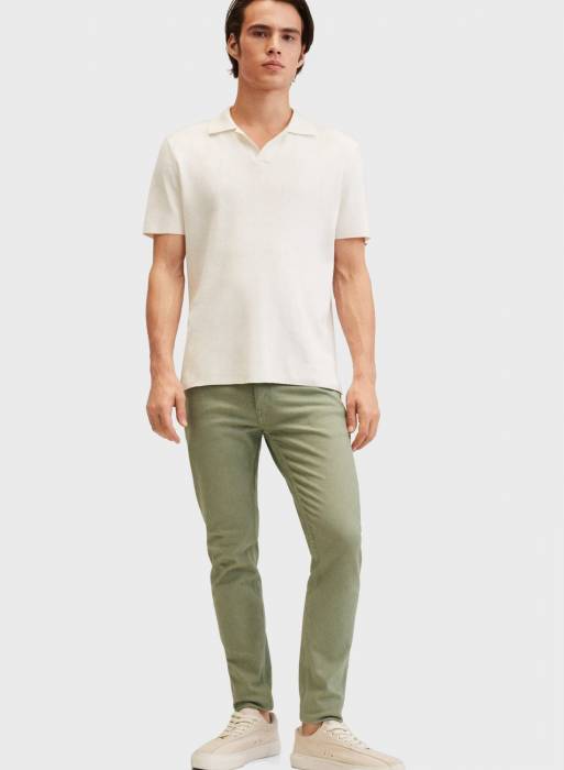 شلوار جین مردانه مانگو سبز مدل 2483