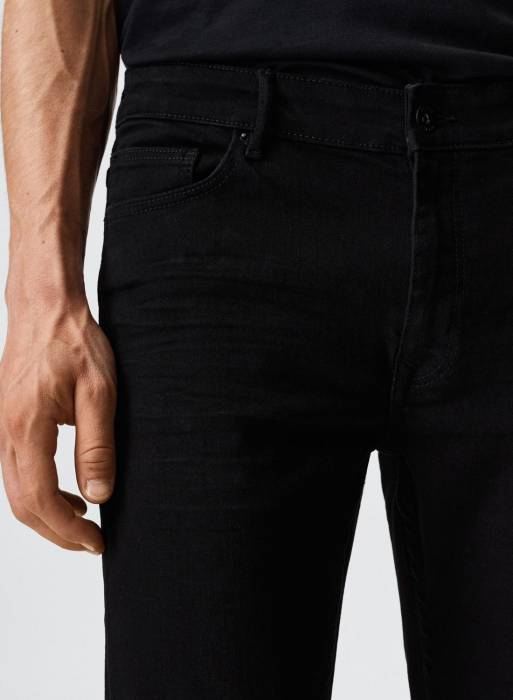شلوار جین مردانه مانگو مشکی مدل 2707
