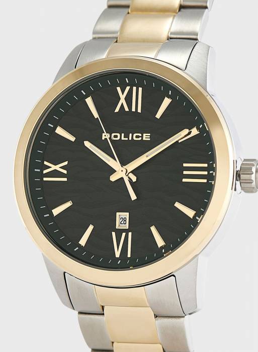 ساعت مردانه پلیس طلایی نقره ای مدل 2944