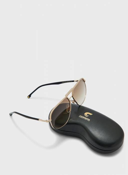 عینک آفتابی مردانه کاررا مشکی طلایی مدل 3440