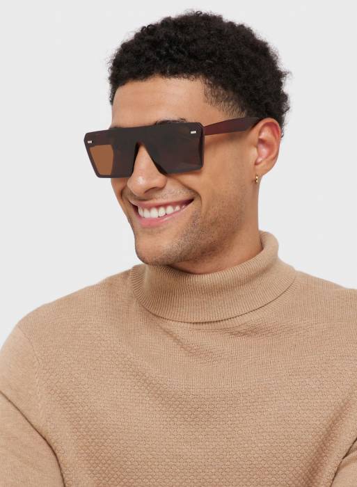 عینک آفتابی مردانه قهوه ای برند robert wood