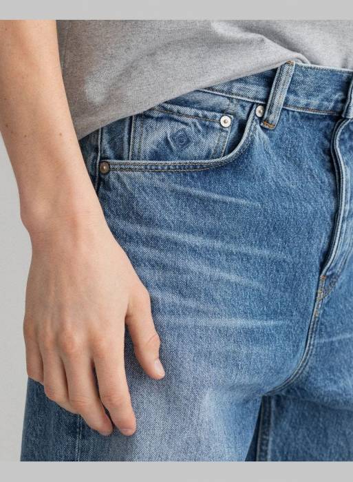 شلوار جین مردانه راحت گنت آبی مدل 5280