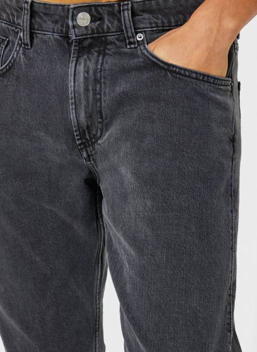 شلوار جین مردانه مانگو مشکی مدل 5327