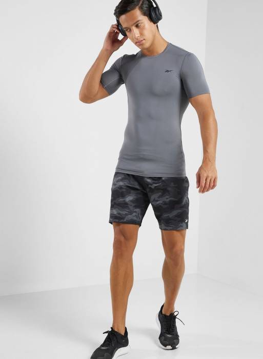 تیشرت ورزشی مردانه ریباک طوسی خاکستری مدل 5511