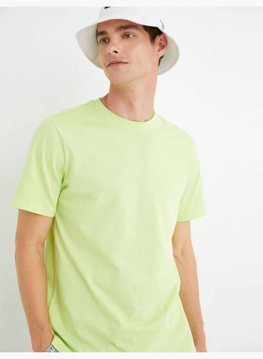 تیشرت آستین کوتاه مردانه کوتون سبز مدل 6256