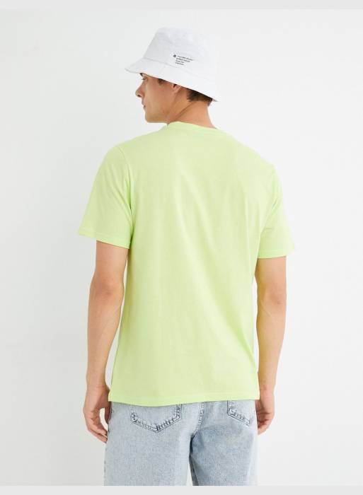 تیشرت آستین کوتاه مردانه کوتون سبز مدل 6256