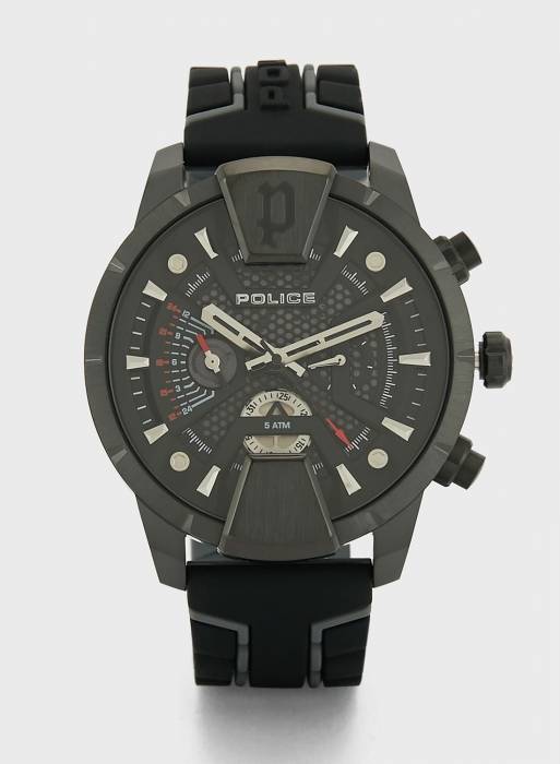ساعت مردانه پلیس مشکی مدل 6999