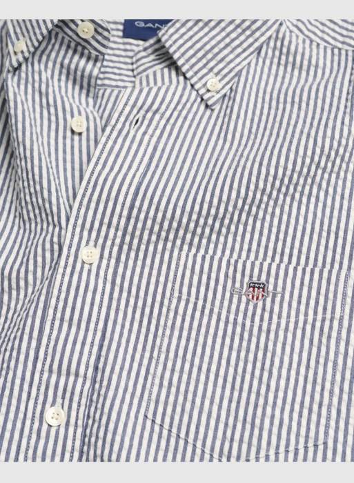 پیراهن آستین کوتاه مردانه گنت آبی مدل 8341