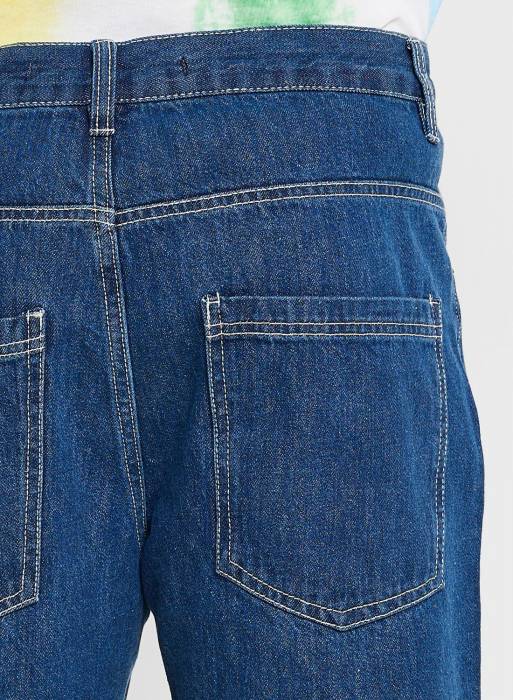شلوارک کوتاه جین مردانه بریوسول آبی مدل 8414