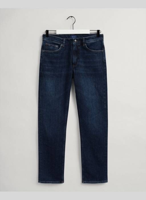 شلوار جین مردانه گنت آبی مدل 8430
